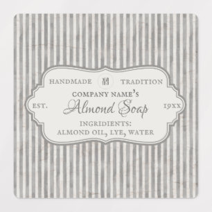 Vintage Grey Business Solopreneur Handmade Soap