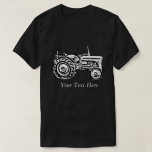 Vintage Grey massey fergison tractor photo T-Shirt