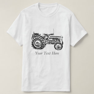 Vintage Grey massey fergison tractor T-Shirt