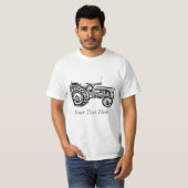 Vintage Grey massey fergison tractor T-Shirt (Front Full)