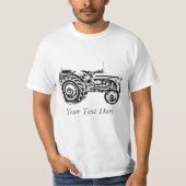 Vintage Grey massey fergison tractor T-Shirt (Front)