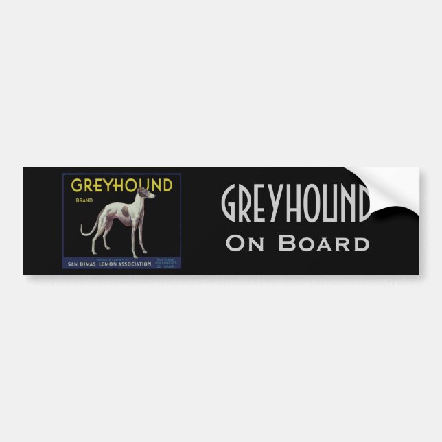 Vintage Greyhound Lemon Label Circa 1920 (Front)