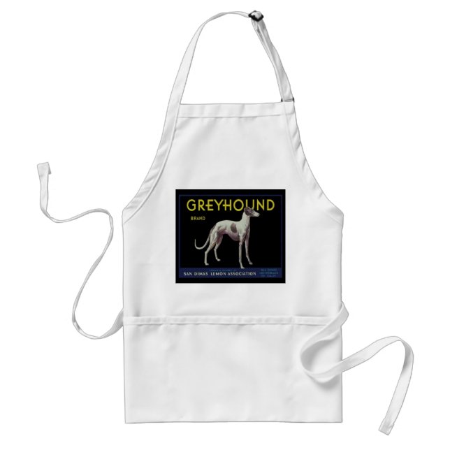 Vintage Greyhound Lemon Label Circa 1920 Standard Apron (Front)