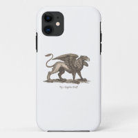 Vintage griffin (gryphus greiff) illustration