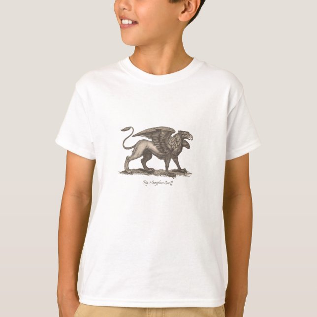 Vintage griffin (gryphus greiff) illustration. T-Shirt (Front)