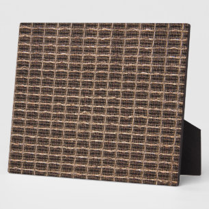 Vintage grill cloth plaque