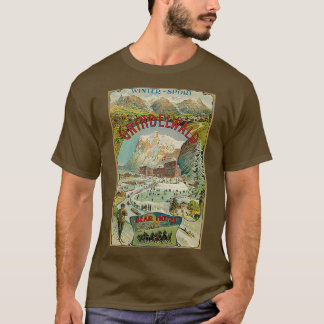 Vintage Grindelwald Swiss winter sport travel adve T-Shirt