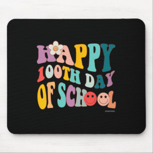 Vintage Groovy 100 Days Of School For Teacher Stud Mouse Pad
