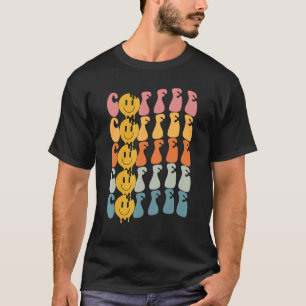 Vintage Groovy Coffee Retro 60s 70s Smile Coffee T-Shirt