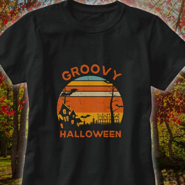 Vintage Groovy Halloween T-Shirt  (Creator Uploaded)