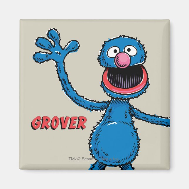 Vintage Grover Magnet (Front)
