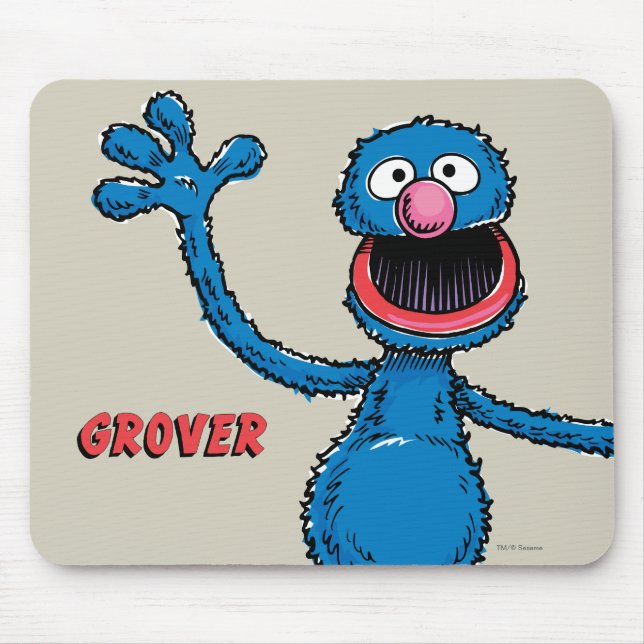 Vintage Grover Mouse Pad (Front)