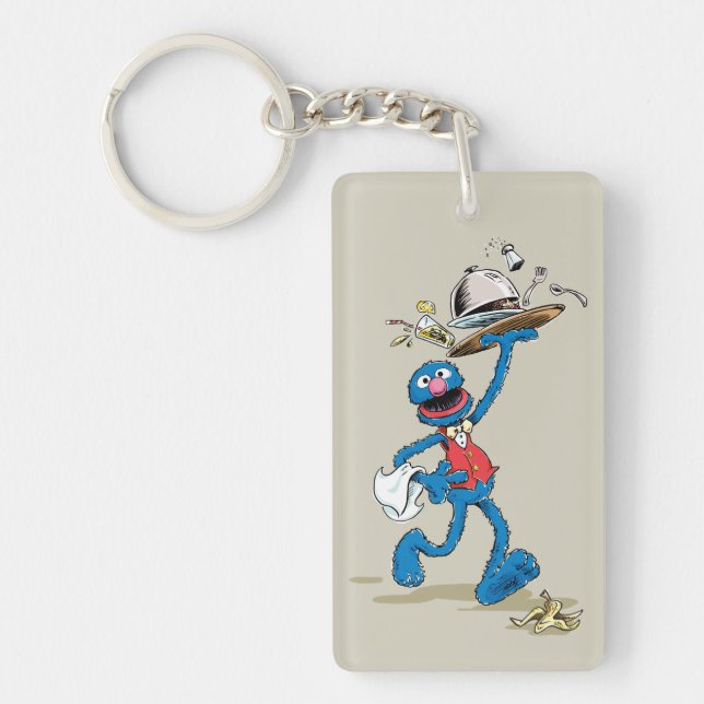 Vintage Grover the Waiter Key Ring (Front)
