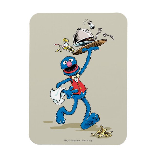 Vintage Grover the Waiter Magnet (Vertical)