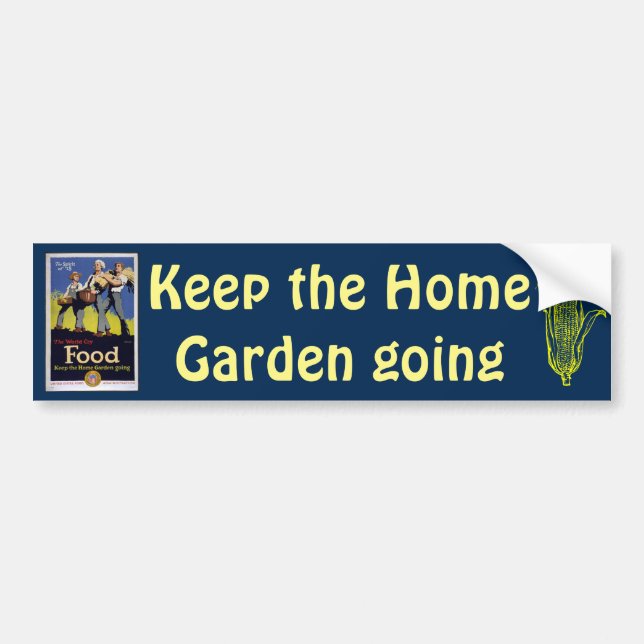 Vintage Grow Food bumper sticker (Front)