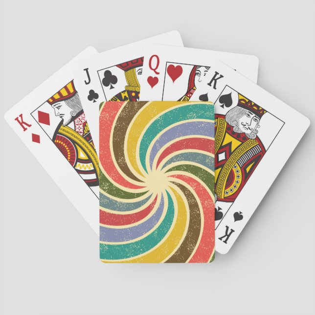 Vintage Grunge Abstract Cleanable Background. Playing Cards (Back)