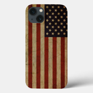 Vintage Grunge American Flag iPhone 13 Case