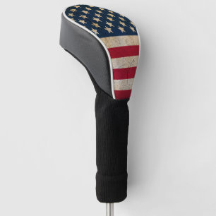 Vintage Grunge American Flag Golf Head Cover