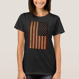 Vintage Grunge American Flag Women's T-Shirt