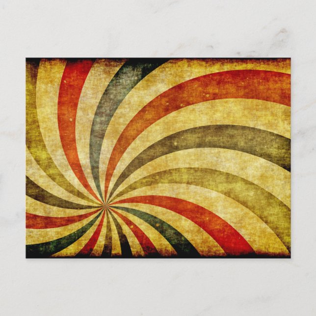 Vintage Grunge Background as Carnival Circus Postcard (Front)