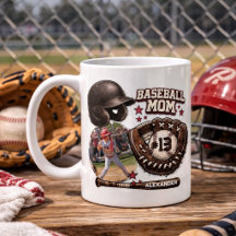 Vintage Grunge Baseball Mum Photo Gift