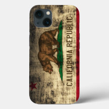 Vintage Grunge California Flag
