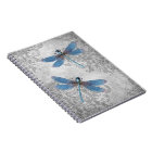 Vintage Grunge Damask Dragonflies