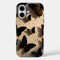 Vintage Grunge Dark Academia Butterfly Ink Dot