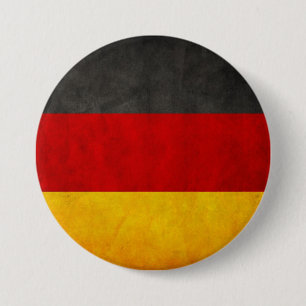 Vintage Grunge Germany Flag Deutschland Flag 7.5 Cm Round Badge