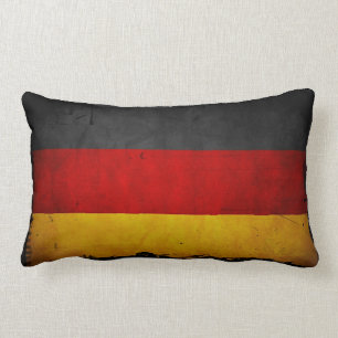 Vintage Grunge Germany Flag Lumbar Cushion