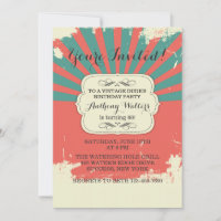 Vintage Grunge Invitation