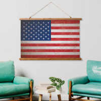 Vintage Grunge Style American Flag USA