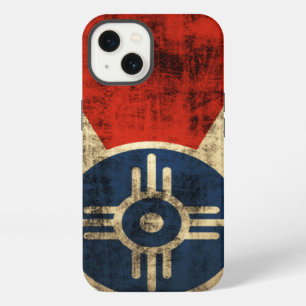 Vintage Grunge Wichita Kansas Flag iPhone 13 Case