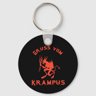 Vintage Gruss vom Krampus Key Ring