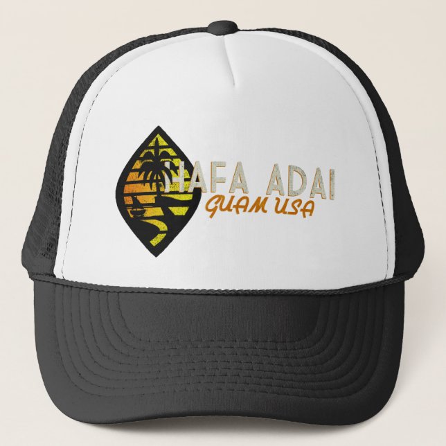 Vintage Guam Seal Trucker Hat (Front)