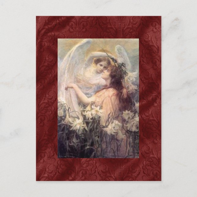 Vintage Guardian Angel Postcard (Front)