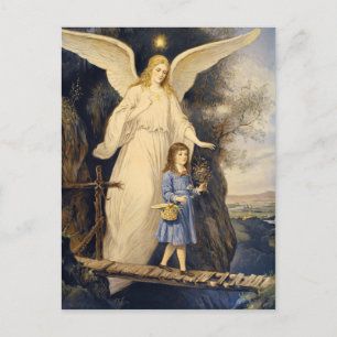 Vintage Guardian Angel Postcard