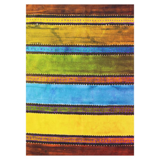 Vintage Guatemala Rainbow Tablecloth (Front)