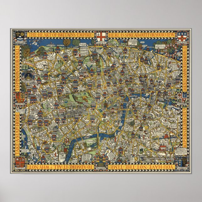 Vintage Guide To London Poster (Front)