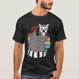 Vintage Guilty Lemur Quote Wasn't Me Animal T-Shirt