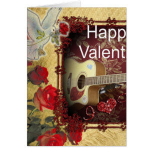 Vintage Guitar: African Brown Beauty Valentine Day