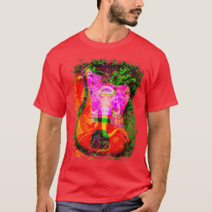 Vintage Guitar Art For Men Women Musician Guitaris T-Shirt