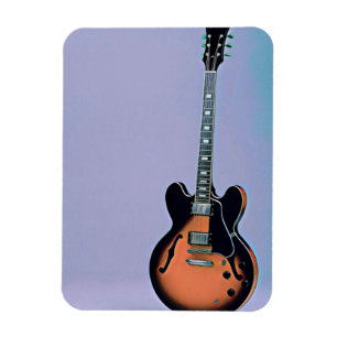 Vintage guitar artwork magnet