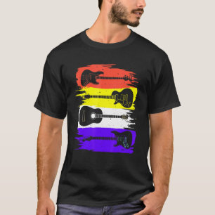 Vintage Guitar For Men Women Kids Music Band Gui T-Shirt