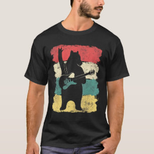 Vintage Guitar For Men Women Music Band Guitarist  T-Shirt