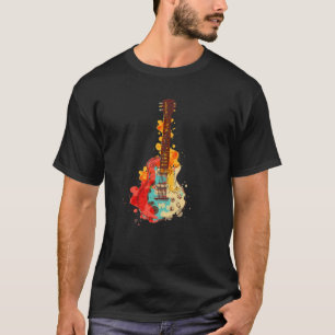 Vintage Guitar Gift For Men Women Music Band Guita T-Shirt