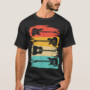 Vintage Guitar Gift For Men Women Music Band Guita T-Shirt