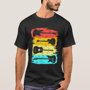 Vintage Guitar Gift For Men Women Music Band Guita T-Shirt