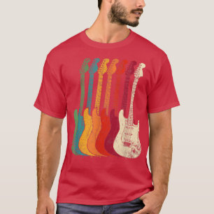 Vintage Guitar Gift For Men Women Music Band Guita T-Shirt