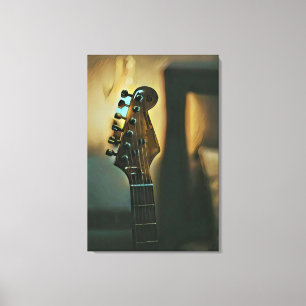 Vintage guitar gifts canvas print